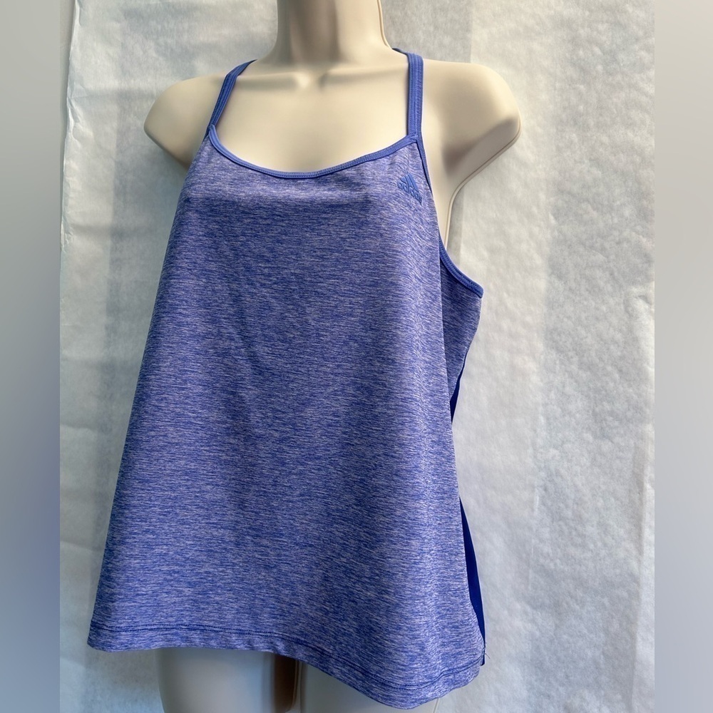 Adidas athletic tank top in Magenta w/mesh backside‎ Sz-M. H6